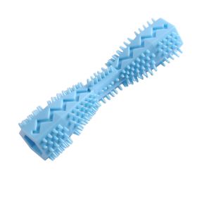 Chewing Dog Chew Toys Dog Toothbrush Teeth Cleaning Kong Dog Toy Pet Toothbrushes Brushing Stick Pet Supplies Puppy Toys (Color: Blue)